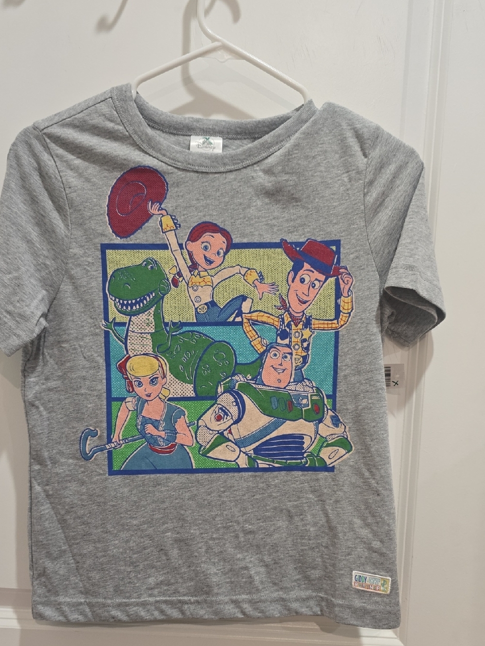 Disney Grey Toy Story Character Tee  Kids Large